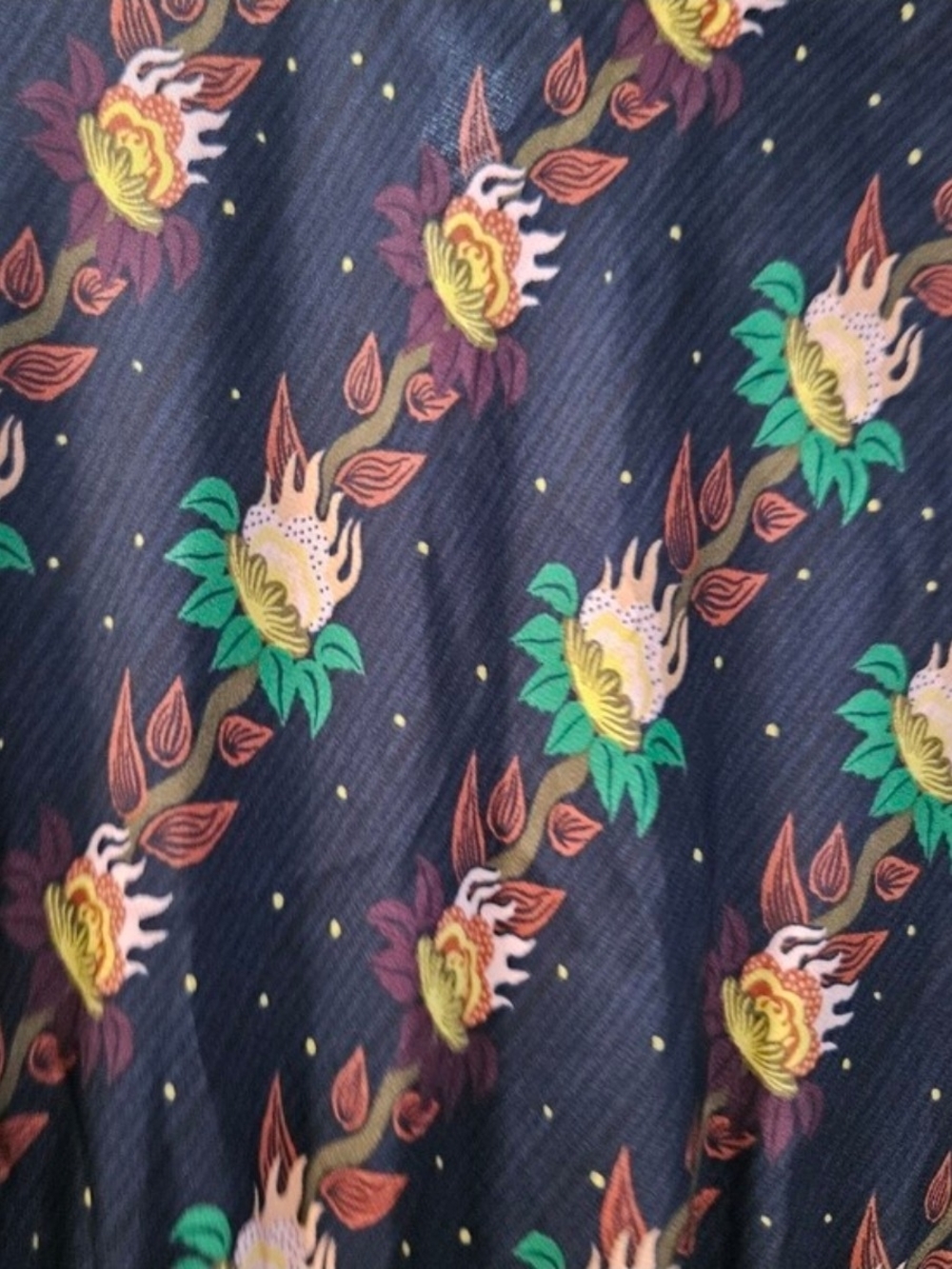 NWT! Scotch & Soda Women's Black Floral-Print Midi Dress, Size Medium - Picture 10 of 12
